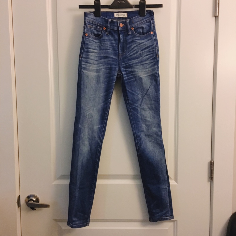 Madewell high rise skinny jeans